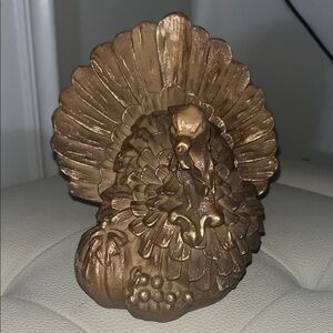 Decorative Bronze Turkey Figurine